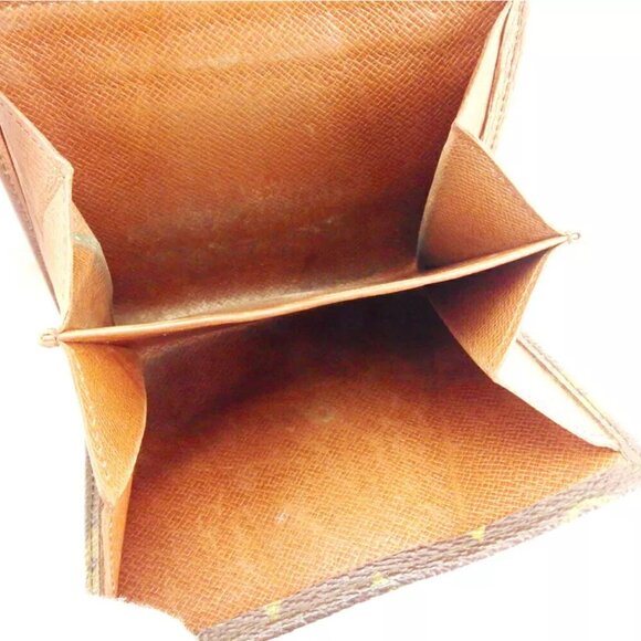 Louis Vuitton W Hook Wallet Monogram Beige Monogram Canvas Authentic USED T10339 - Picture 3 of 8